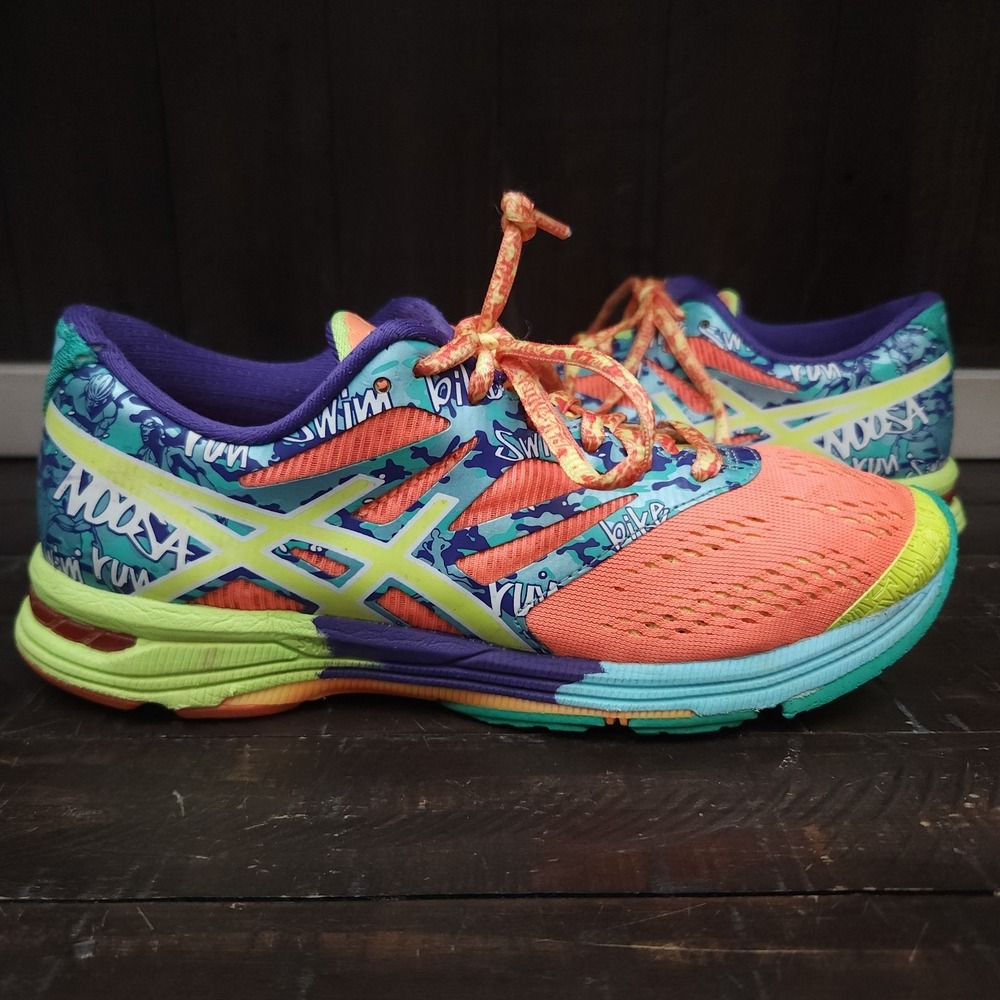 Asics Gel Noosa Tri 10 Women Size 6.5 T580N Multicolor Running Shoes Sneakers